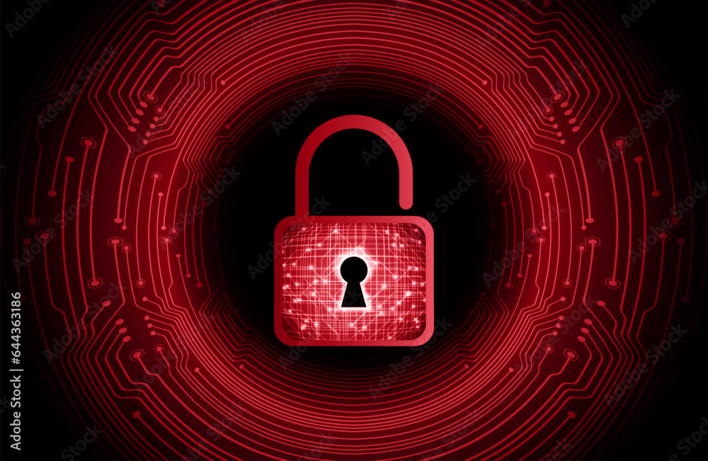 Closed Padlock on digital background, cyber security Closed Padlock on digital background, cyber security