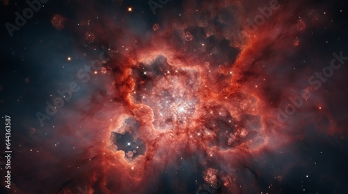 The Hubble Space Telescope's palette of the Rosette Nebula in widefield