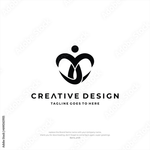 Letter CC logo Design People Creative Design