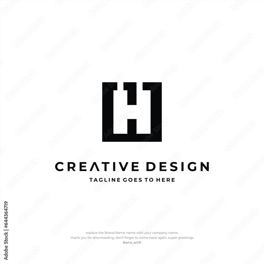 Initial H Letter logo design Creative Design Business Template