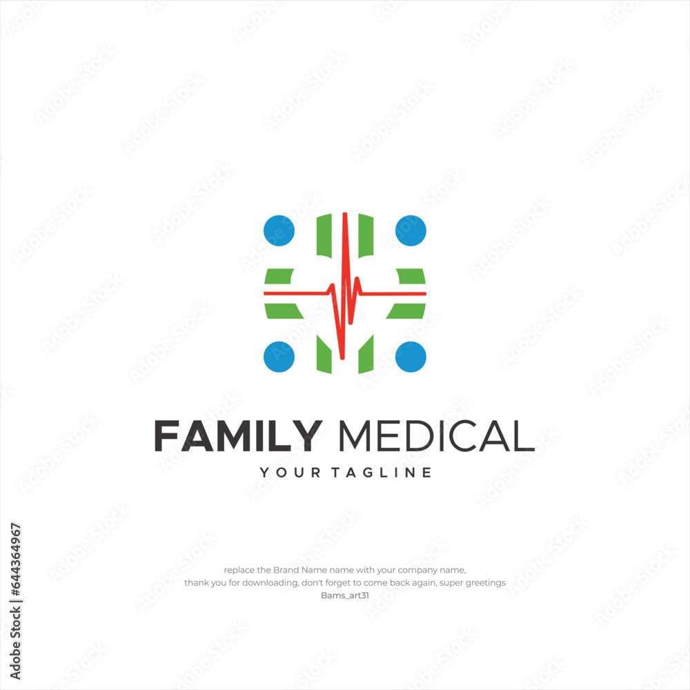 Fototapeta premium Family Medical Health Love People Design Creative Design