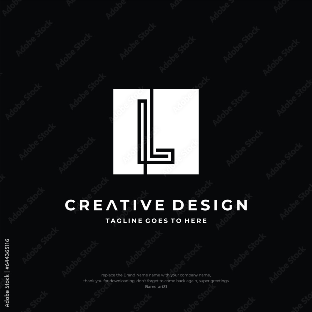 Letter L logo design. Creative Initial letter L logo. Letter H symbol, Letter L business Creative Design