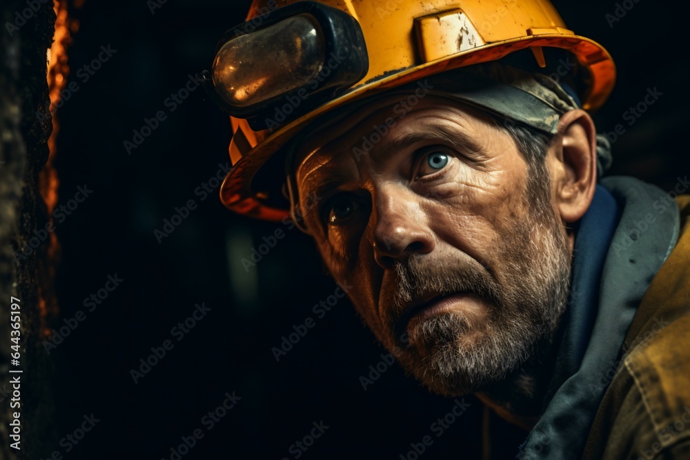 A man in a hard hat and jacket A man in a hard hat and jacket