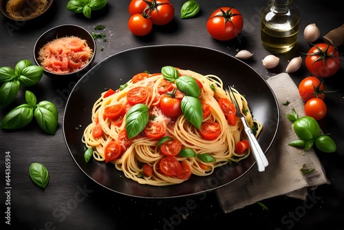 pasta with tomato sauceIndulging in the Timeless Comfort of Al Dente Pasta Bathed in Rich, Tangy Tomato Sauce, A Culinary Symphony of Flavors and Nostalgia.