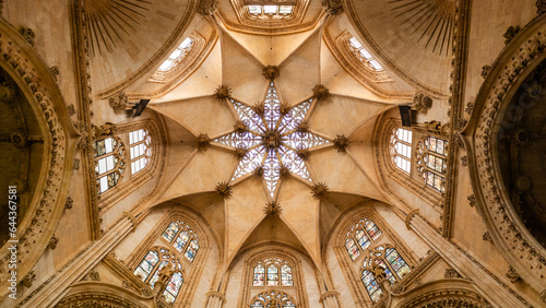 Art on the ceiling of the Cathedral of Burgos, the most beautiful in the world