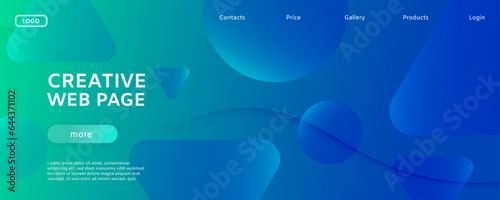 Color Flow Wave Poster. Vib...