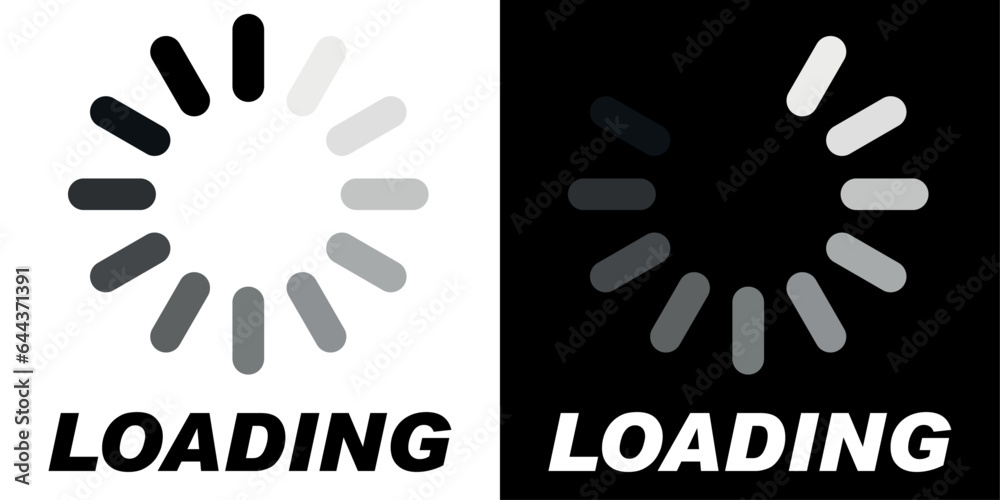 A graphic loading for browser with word 