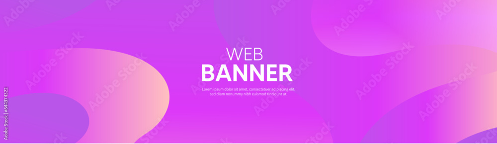 Obraz premium Pink web banner, Pink gradient