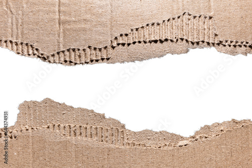 Torn Cardboard Texture For Design. Isolated PNG Paper Objects.