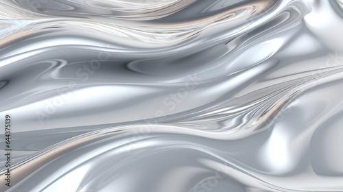 shiny silver liquid background