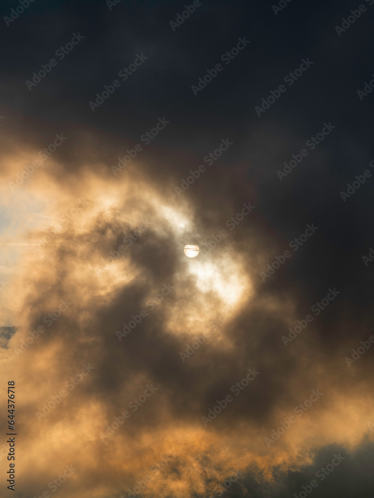 sun over the clouds sun over the clouds