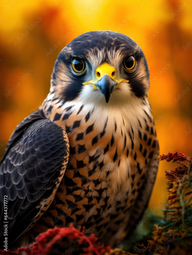 Falcon in its Natural Habitat, Wildlife Photography, Generative AI Falcon in its Natural Habitat, Wildlife Photography, Generative AI