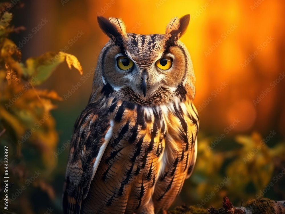 Owl in its Natural Habitat, Wildlife Photography, Generative AI Owl in its Natural Habitat, Wildlife Photography, Generative AI