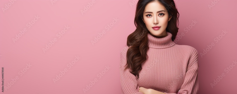 Young asian beauty woman model with long hair. AI Generated Young asian beauty woman model with long hair. AI Generated