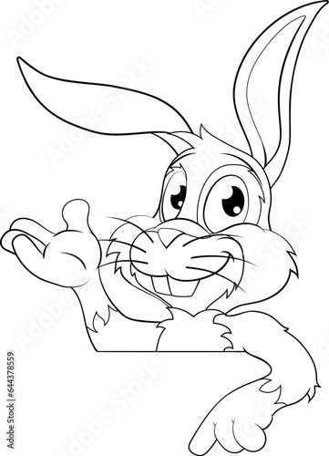 An Easter bunny rabbit cart...