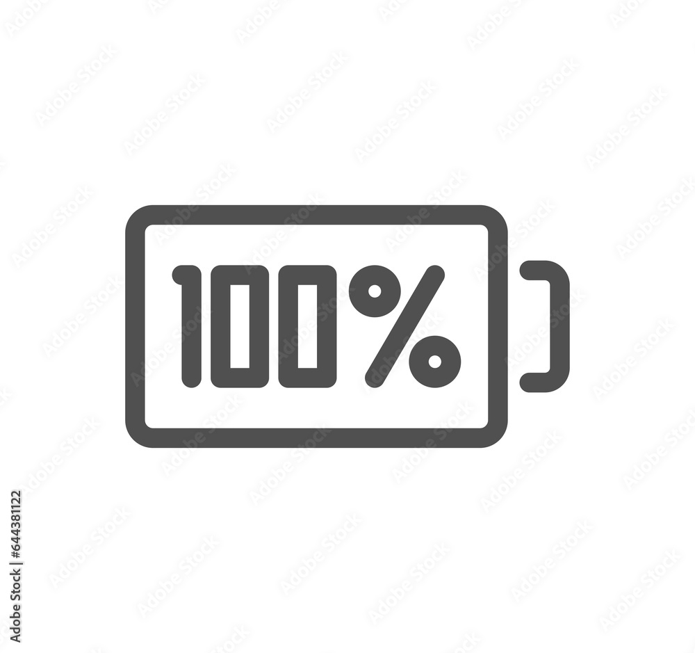 Battery related icon outline and linear symbol.