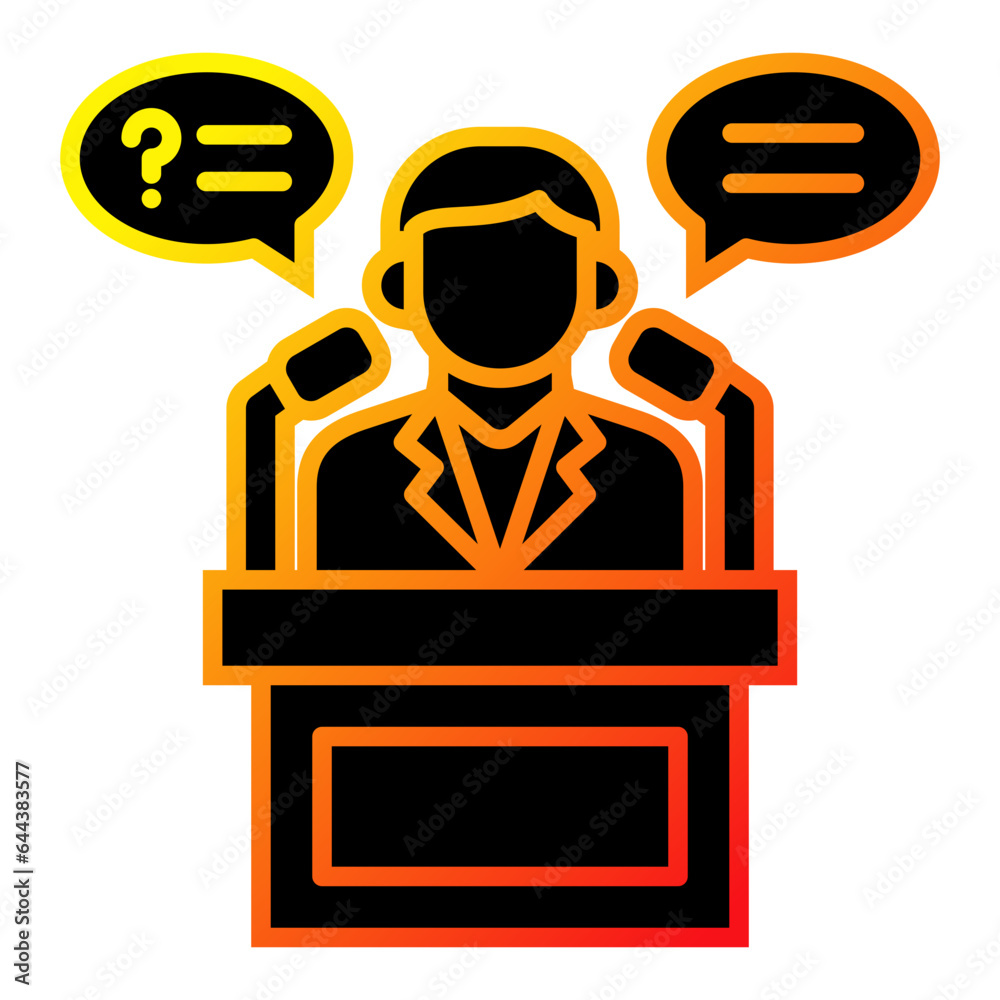 Naklejka premium Speech Icon