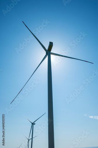 wind turbines and the environment of a beautiful sunny day © mikhailgrytsiv