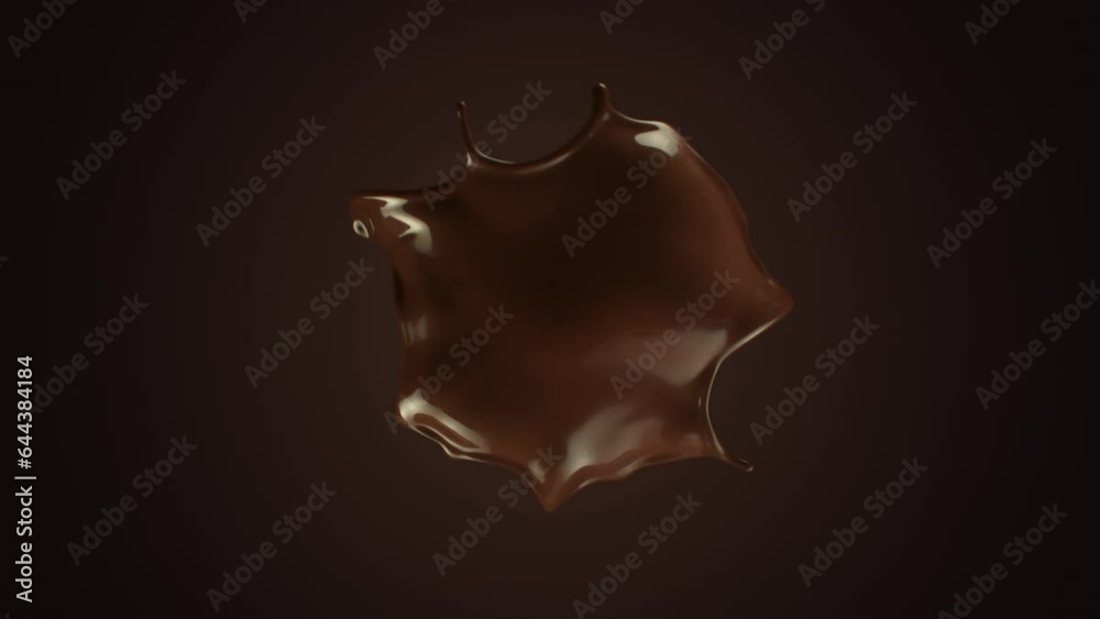 Super Slow Motion Shot of Real Chocolate Splash Flying Towards Camera Isolated on Black at 1000fps. Super Slow Motion Shot of Real Chocolate Splash Flying Towards Camera Isolated on Black at 1000fps.