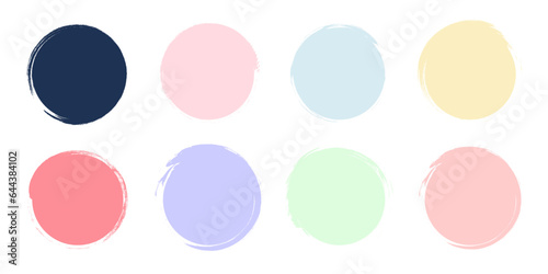 Watercolor circle highlight for social media stories. Stylish design element for beauty shop,bloggers and social page cover.Vector.