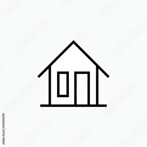 Home Icon. House, Residence Symbol - Vector.    photo