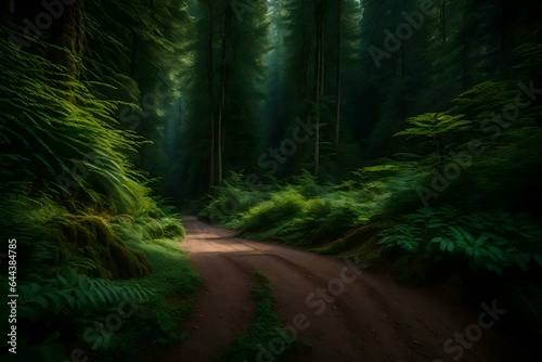 Path in the woods, Generated using AI © HIFO ARTS