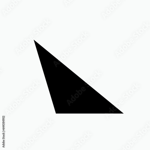 Free Download Irregular Triangle Icon.  Shapes Symbol  - Vector.   - GFXLoad