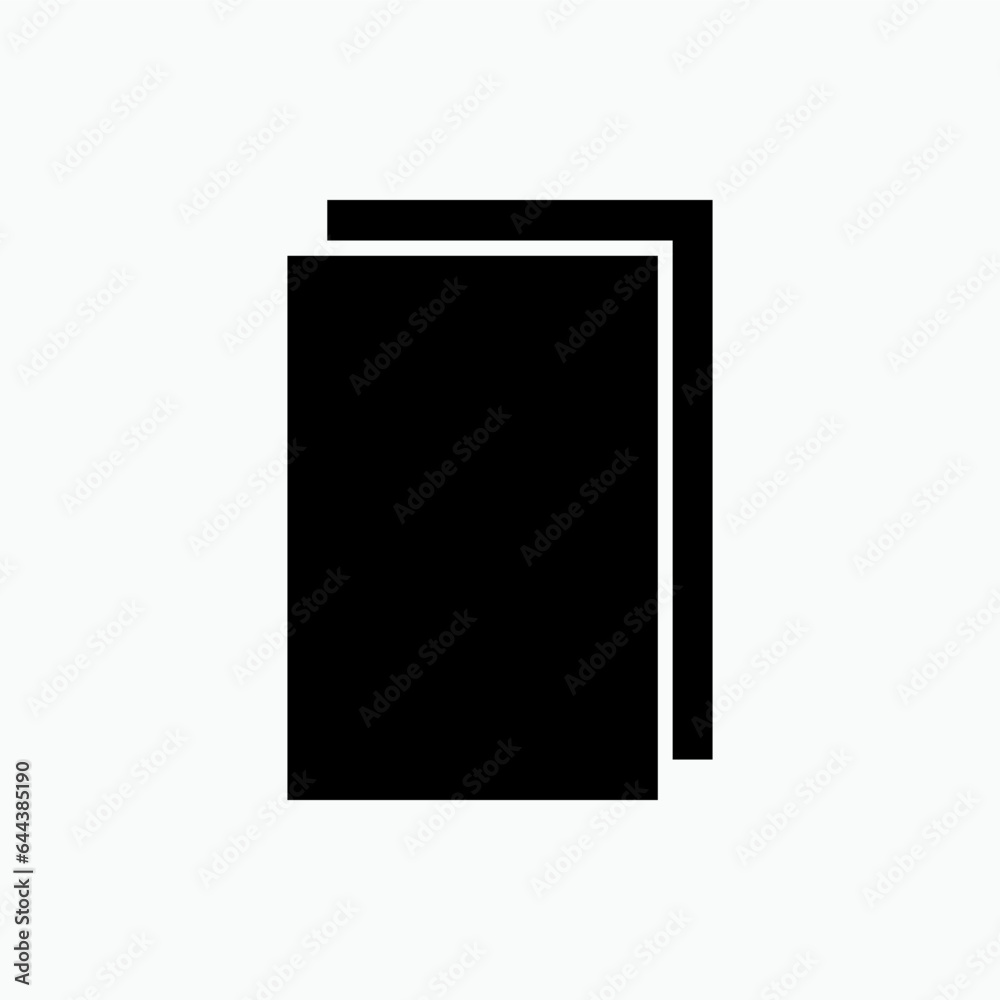 Paper Icon. Document, Contract. Printing Element Symbol - Vector. Paper Icon. Document, Contract. Printing Element Symbol - Vector.