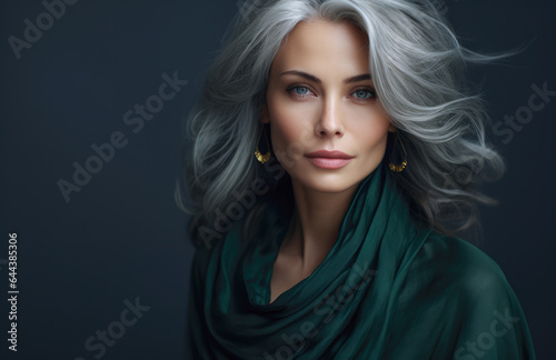 Attractive mature woman posing for the camera