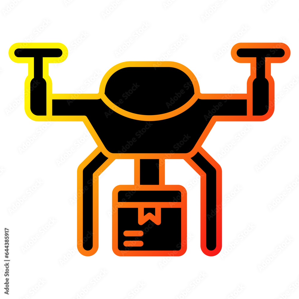 Drone Delivery Icon Drone Delivery Icon