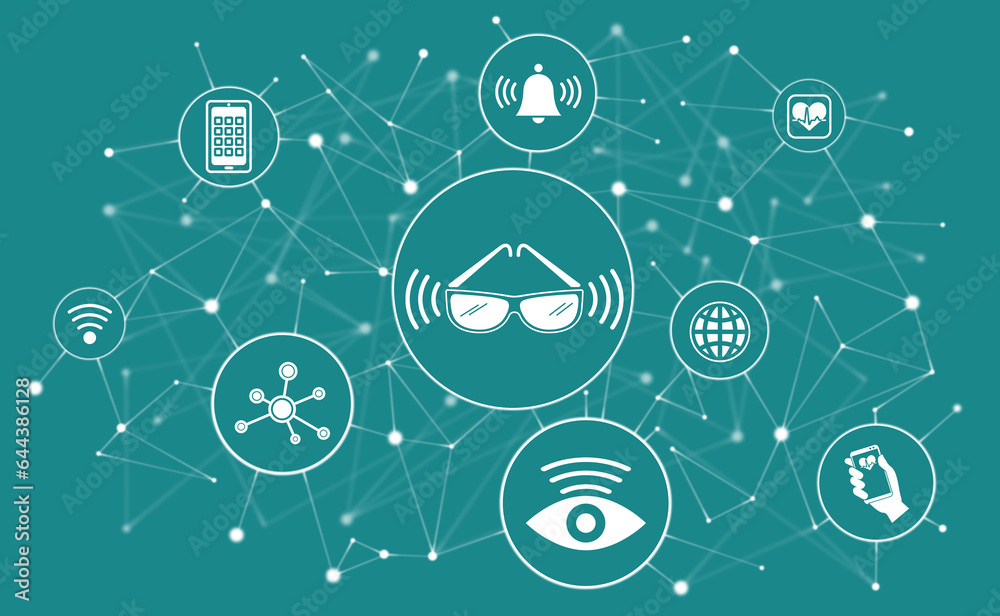 Concept of smart glasses Concept of smart glasses