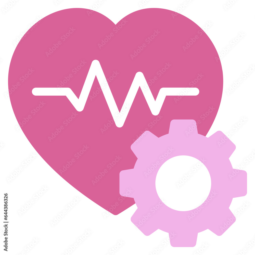 Heart Healthy Options Icon Illustration Heart Healthy Options Icon Illustration