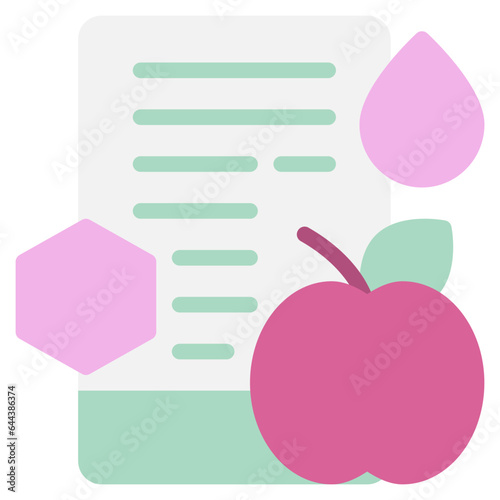 Nutritional Labels Icon Illustration