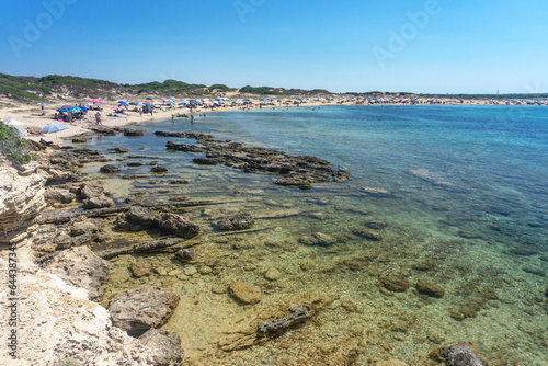 Fototapeta Naklejka Na Ścianę i Meble -  Sa Mesa Longa beach, San Vero Milis, Sinis Peninsula, Oristano, Sardinia, Italy