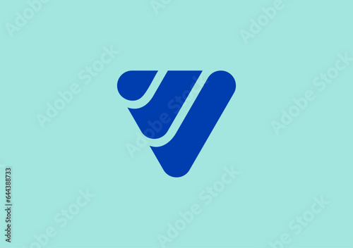 Smooth V logo, a triangular marvel, seamlessly integrates a checkmark, symbolizing accomplishment and progressive, streamlined excellence in design