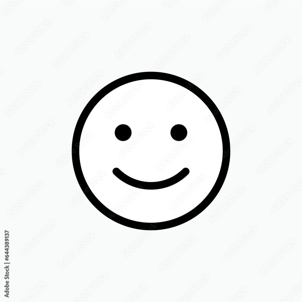 Smile Emoticon. Happy Symbol - Vector Logo Template. Smile Emoticon. Happy Symbol - Vector Logo Template.