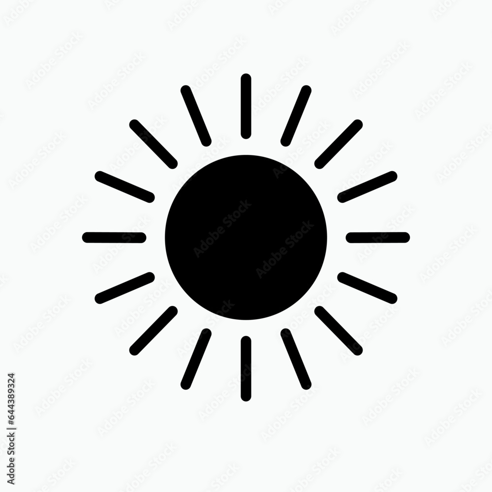 Sunlight Icon. Sunny, Summer Symbol - Vector. Sunlight Icon. Sunny, Summer Symbol - Vector.