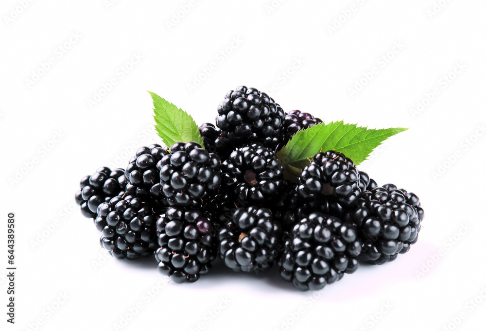 Blackberry isolated on white background. Blackberry isolated on white background.