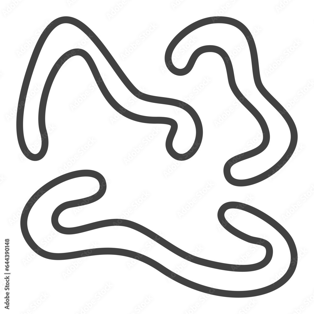 Fototapeta premium Microbes vector Microbiology concept line icon or sign