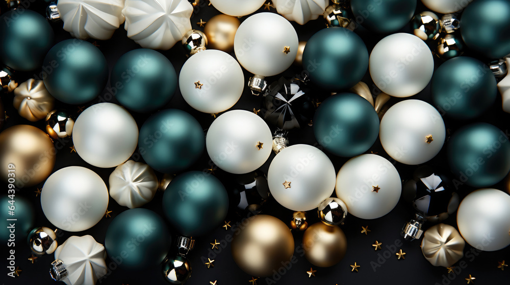 A christmas background made of white and green with black as the primary color A christmas background made of white and green with black as the primary color
