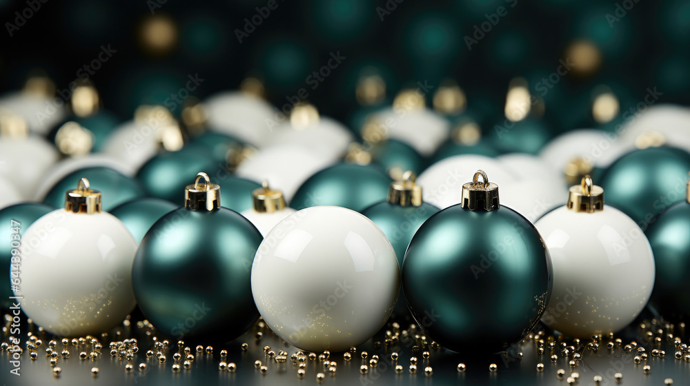 A christmas background made of white and green with black as the primary color A christmas background made of white and green with black as the primary color