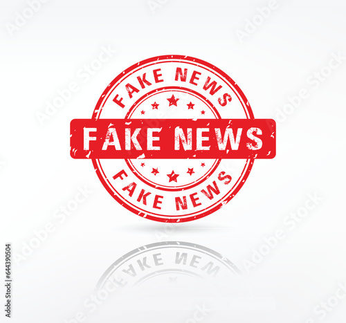 Fake News stamp. Fake News grunge rubber stamp on white background