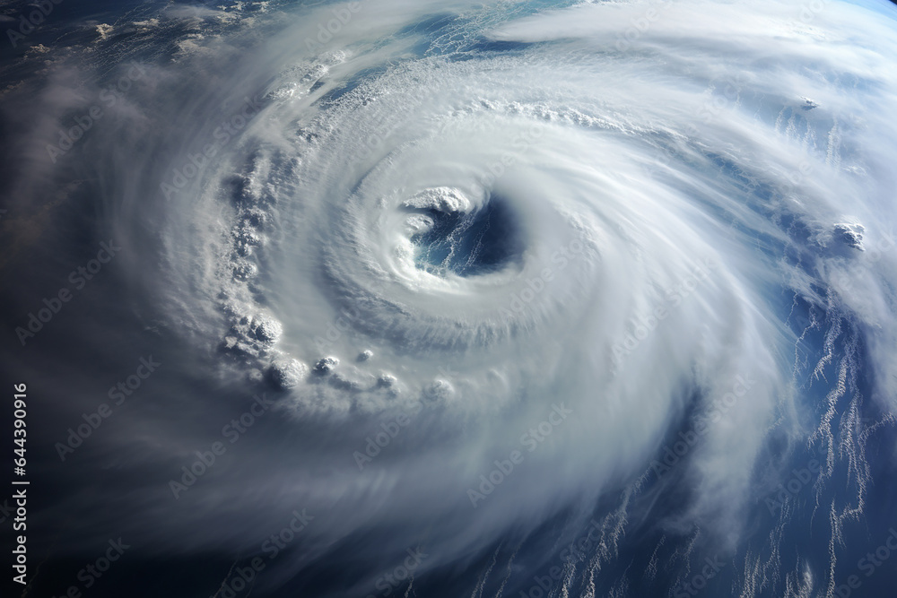 A cyclone seen from outer space