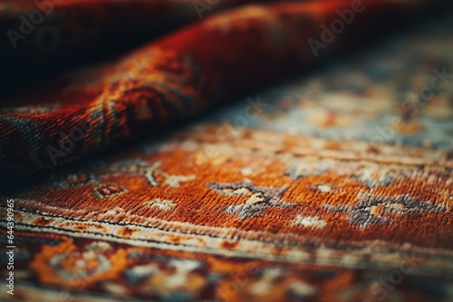 An old ornamental carpet