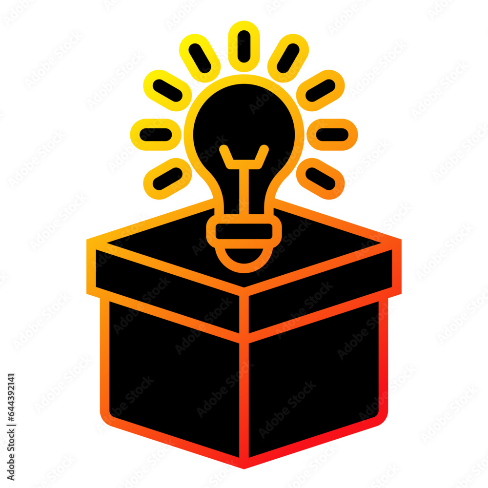 Think outside the box Icon