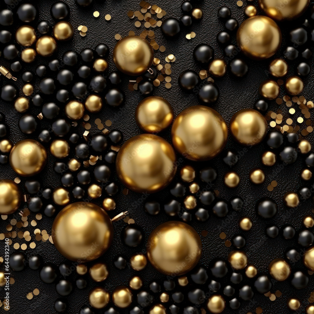 A christmas background made of gold with black as the primary color A christmas background made of gold with black as the primary color