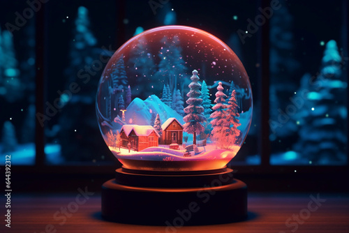  Christmas glass ball. Christmas decor. The magic of the holiday