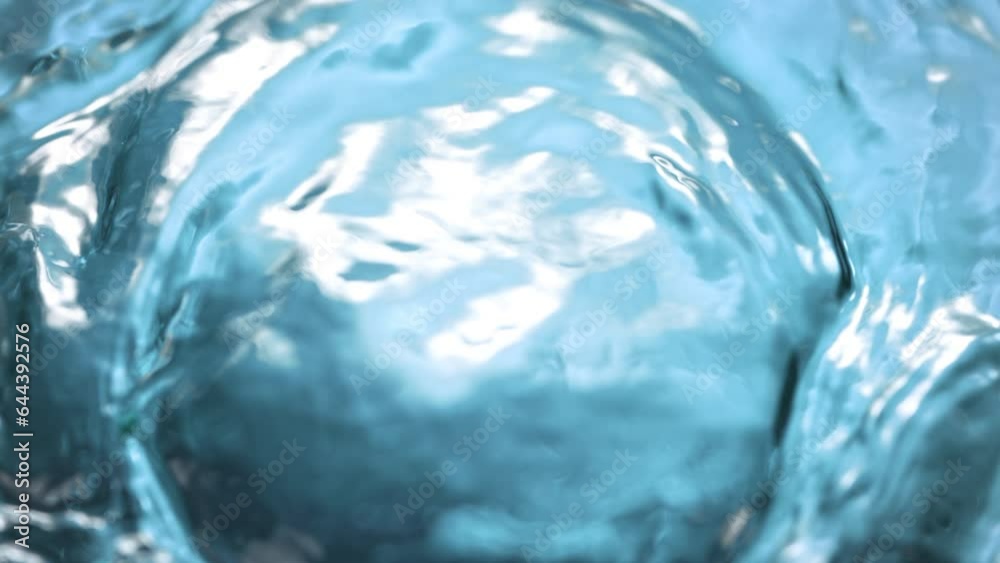 Super Slow Motion Shot of Waving Light Blue Water Surface at 1000fps. Super Slow Motion Shot of Waving Light Blue Water Surface at 1000fps.