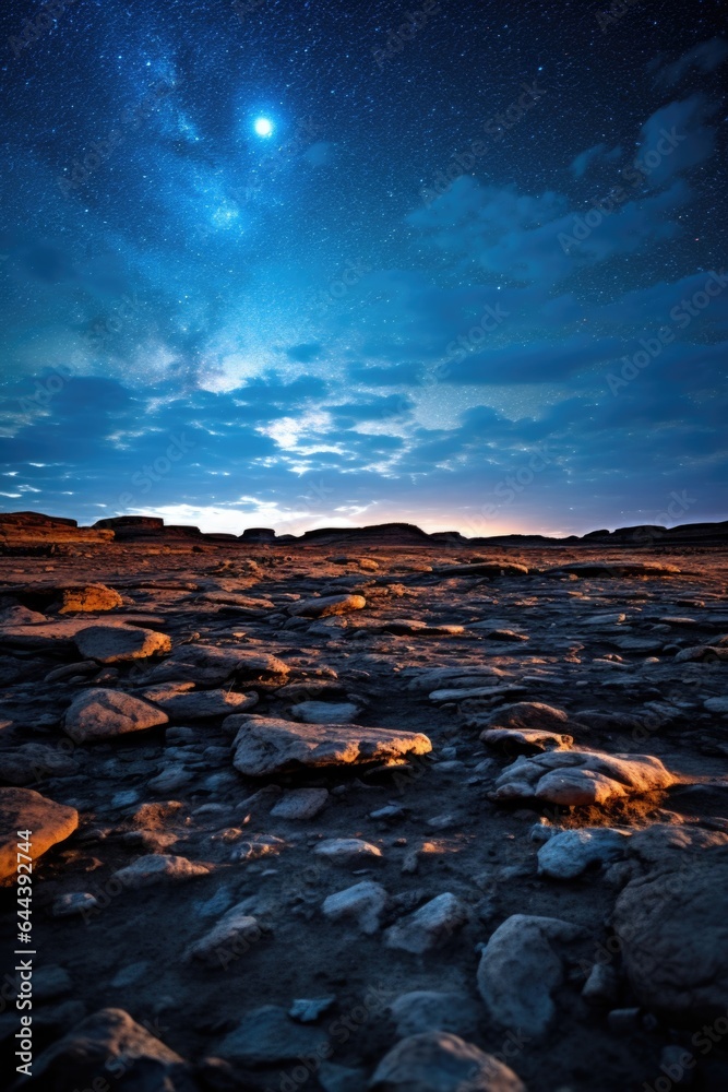 Landscape, breathtaking image of the starry sky, galaxy, Milky Way