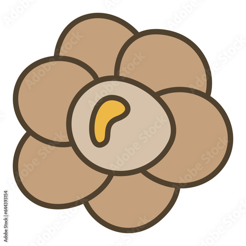 Bacteria vector Biology concept colored creative icon or sign